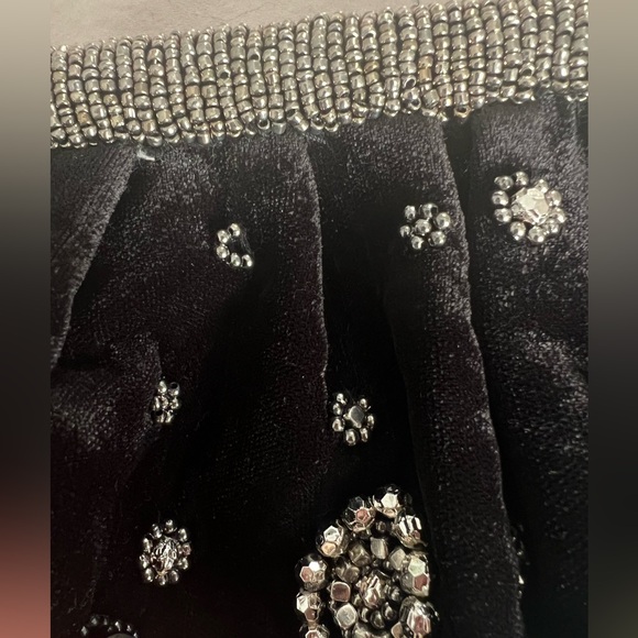 NWT Anthropologie Studded Velvet Embellished Clutch - Picture 14 of 14